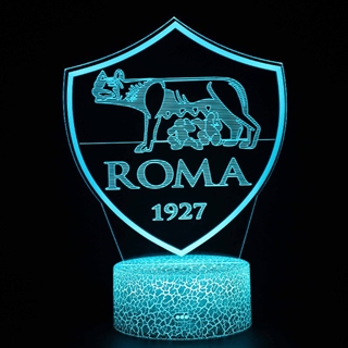 Roma 3D lampe med fjernbetjening-16 lysfarver-dæmpbar